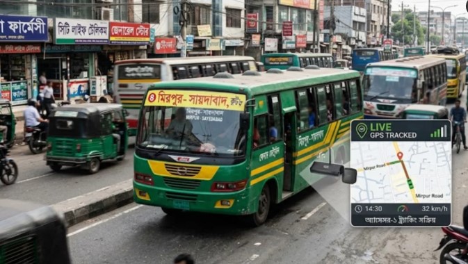 আজ থেকে গণপরিবহনে জিপিএস বাধ্যতামূলক