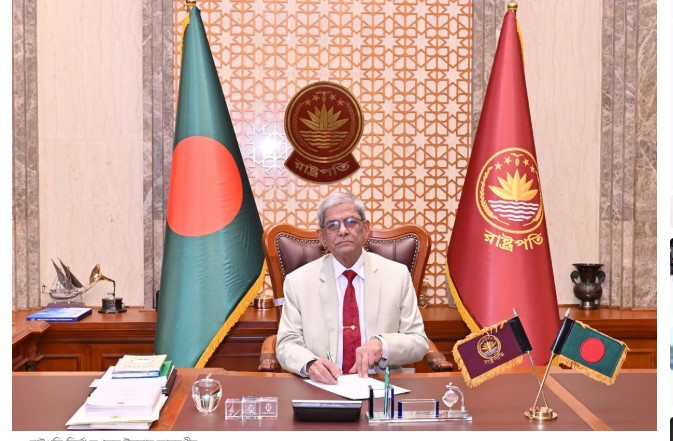 বঙ্গভবনে নতুন রাষ্ট্রপতির কার্যক্রম শুরু
